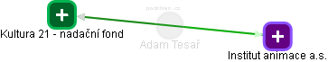  Adam T. - Vizualizace  propojení osoby a firem v obchodním rejstříku