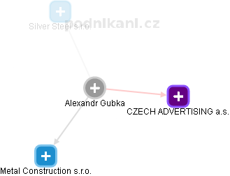 Alexandr Gubka - Vizualizace  propojení osoby a firem v obchodním rejstříku