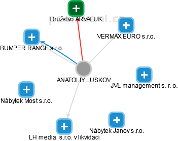  Luskov A. - Vizualizace  propojení osoby a firem v obchodním rejstříku