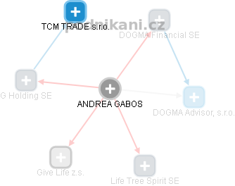  Andrea G. - Vizualizace  propojení osoby a firem v obchodním rejstříku