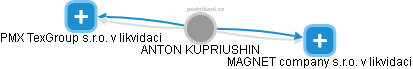ANTON KUPRIUSHIN - Vizualizace  propojení osoby a firem v obchodním rejstříku