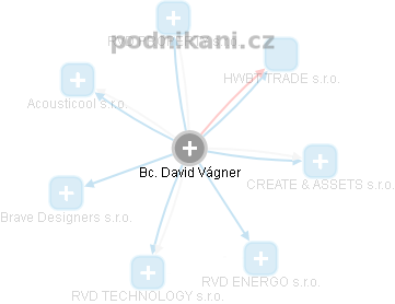 David Vágner - Vizualizace  propojení osoby a firem v obchodním rejstříku