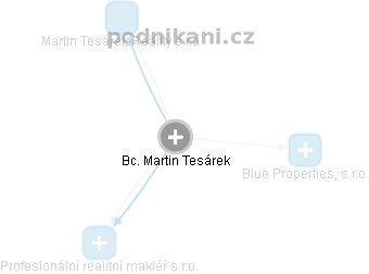Martin Tesárek - Vizualizace  propojení osoby a firem v obchodním rejstříku