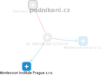  Miroslava V. - Vizualizace  propojení osoby a firem v obchodním rejstříku
