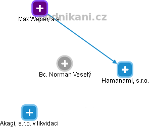 Norman Veselý - Vizualizace  propojení osoby a firem v obchodním rejstříku