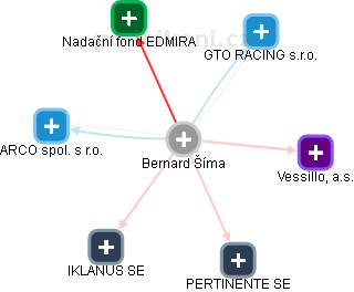 Bernard Šíma - Vizualizace  propojení osoby a firem v obchodním rejstříku