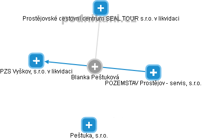 Blanka Peštuková - Vizualizace  propojení osoby a firem v obchodním rejstříku