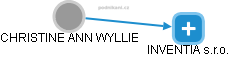 CHRISTINE ANN WYLLIE - Vizualizace  propojení osoby a firem v obchodním rejstříku