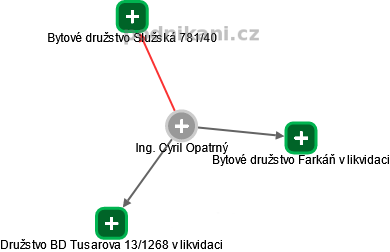 Cyril Opatrný - Vizualizace  propojení osoby a firem v obchodním rejstříku