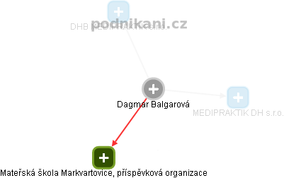 Dagmar Balgarová - Vizualizace  propojení osoby a firem v obchodním rejstříku