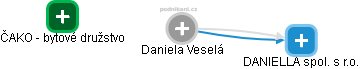  Daniela V. - Vizualizace  propojení osoby a firem v obchodním rejstříku