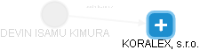 DEVIN ISAMU KIMURA - Vizualizace  propojení osoby a firem v obchodním rejstříku