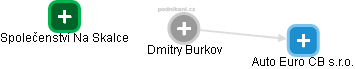  Dmitry B. - Vizualizace  propojení osoby a firem v obchodním rejstříku
