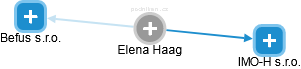  Elena H. - Vizualizace  propojení osoby a firem v obchodním rejstříku