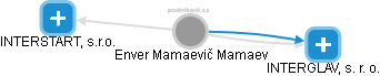 Enver Mamaevič Mamaev - Vizualizace  propojení osoby a firem v obchodním rejstříku
