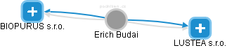  Erich B. - Vizualizace  propojení osoby a firem v obchodním rejstříku