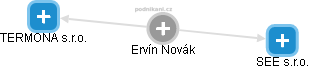  Ervín N. - Vizualizace  propojení osoby a firem v obchodním rejstříku