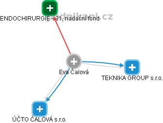 Eva Čalová - Vizualizace  propojení osoby a firem v obchodním rejstříku