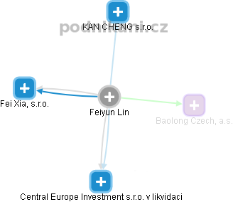  Feiyun L. - Vizualizace  propojení osoby a firem v obchodním rejstříku