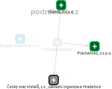 František Balíček - Vizualizace  propojení osoby a firem v obchodním rejstříku
