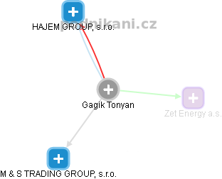 Gagik Tonyan - Vizualizace  propojení osoby a firem v obchodním rejstříku