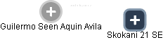 Guilermo Seen Aquin Avila - Vizualizace  propojení osoby a firem v obchodním rejstříku