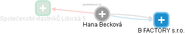  Hana B. - Vizualizace  propojení osoby a firem v obchodním rejstříku