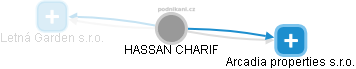 HASSAN CHARIF - Vizualizace  propojení osoby a firem v obchodním rejstříku