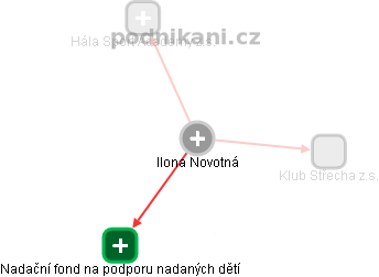  Ilona N. - Vizualizace  propojení osoby a firem v obchodním rejstříku