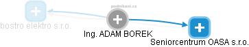 ADAM BOREK - Vizualizace  propojení osoby a firem v obchodním rejstříku