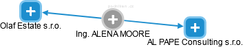 ALENA MOORE - Vizualizace  propojení osoby a firem v obchodním rejstříku