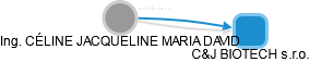 CÉLINE JACQUELINE MARIA DAVID - Vizualizace  propojení osoby a firem v obchodním rejstříku