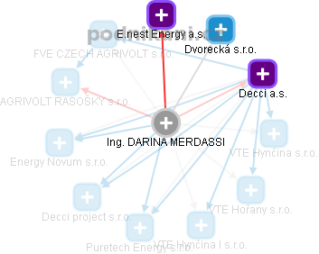  Darina M. - Vizualizace  propojení osoby a firem v obchodním rejstříku
