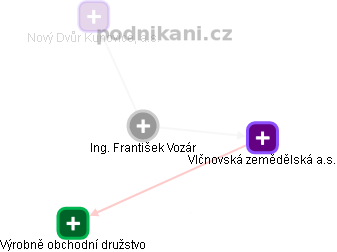 František Vozár - Vizualizace  propojení osoby a firem v obchodním rejstříku