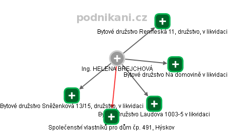 HELENA BREJCHOVÁ - Vizualizace  propojení osoby a firem v obchodním rejstříku