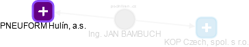 JAN BAMBUCH - Vizualizace  propojení osoby a firem v obchodním rejstříku