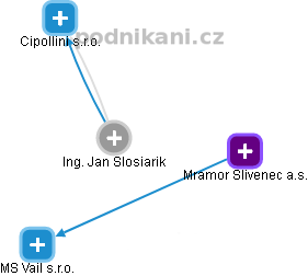 Jan Slosiarik - Vizualizace  propojení osoby a firem v obchodním rejstříku