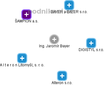 Jaromír Bayer - Vizualizace  propojení osoby a firem v obchodním rejstříku