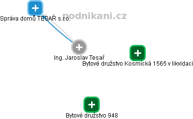  Jaroslav T. - Vizualizace  propojení osoby a firem v obchodním rejstříku