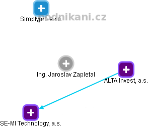 Jaroslav Zapletal - Vizualizace  propojení osoby a firem v obchodním rejstříku