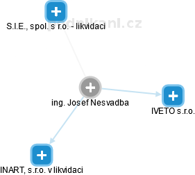 Josef Nesvadba - Vizualizace  propojení osoby a firem v obchodním rejstříku