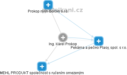 Karel Prokop - Vizualizace  propojení osoby a firem v obchodním rejstříku