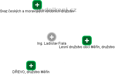  Ladislav F. - Vizualizace  propojení osoby a firem v obchodním rejstříku