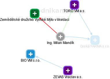 Milan Mandík - Vizualizace  propojení osoby a firem v obchodním rejstříku