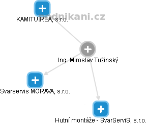  Miroslav T. - Vizualizace  propojení osoby a firem v obchodním rejstříku