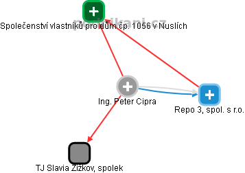 Peter Cipra - Vizualizace  propojení osoby a firem v obchodním rejstříku