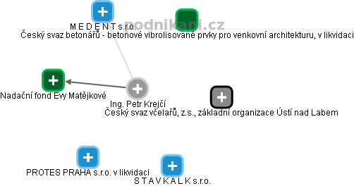 Petr Krejčí - Vizualizace  propojení osoby a firem v obchodním rejstříku