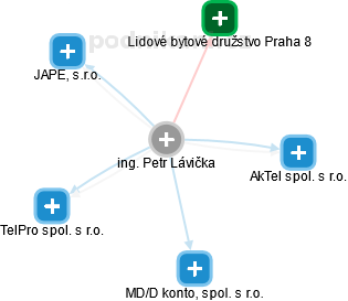 Petr Lávička - Vizualizace  propojení osoby a firem v obchodním rejstříku