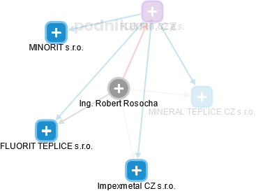 Robert Rosocha - Vizualizace  propojení osoby a firem v obchodním rejstříku