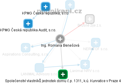 Romana Benešová - Vizualizace  propojení osoby a firem v obchodním rejstříku